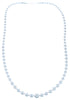 Native American Genuine Sterling Silver Navajo Bead Necklace TX104714